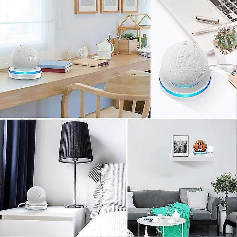 Speaker Base Stand Simple Structure Firmly Fixed Speaker Holder for Dot 4th 5th White