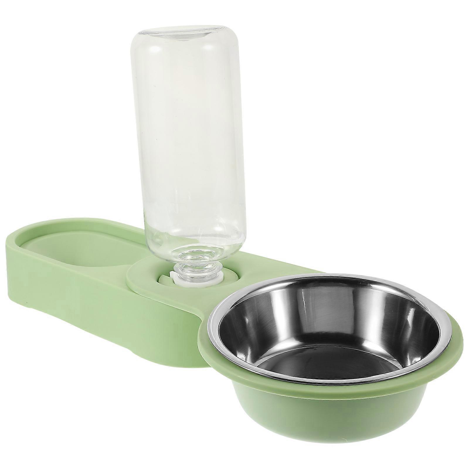 Cat Food and Water Dispenser Set with Dog Bowl Feeder 2Pcs
