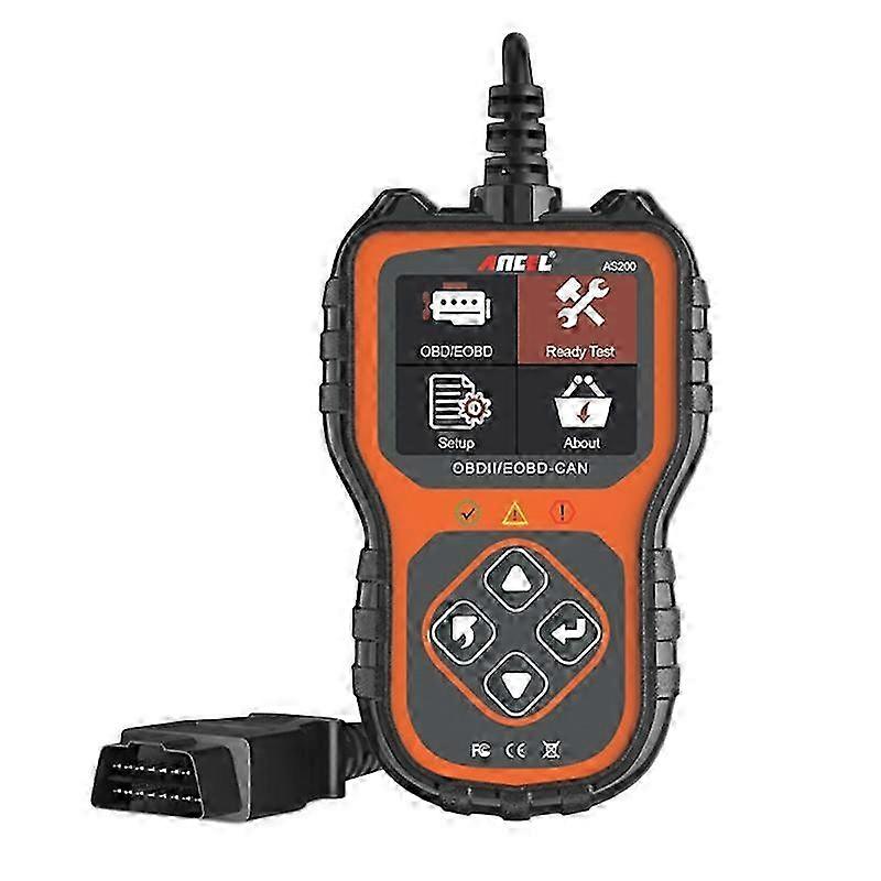 Car Engine Tester AS200 OBDII Code Reader 12V Multilingual