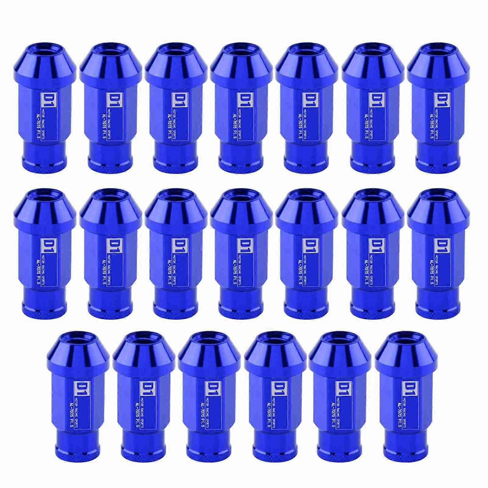 Car Tire Screw Racing Wheel Aluminum Nut M12X1.5 (Blue)
