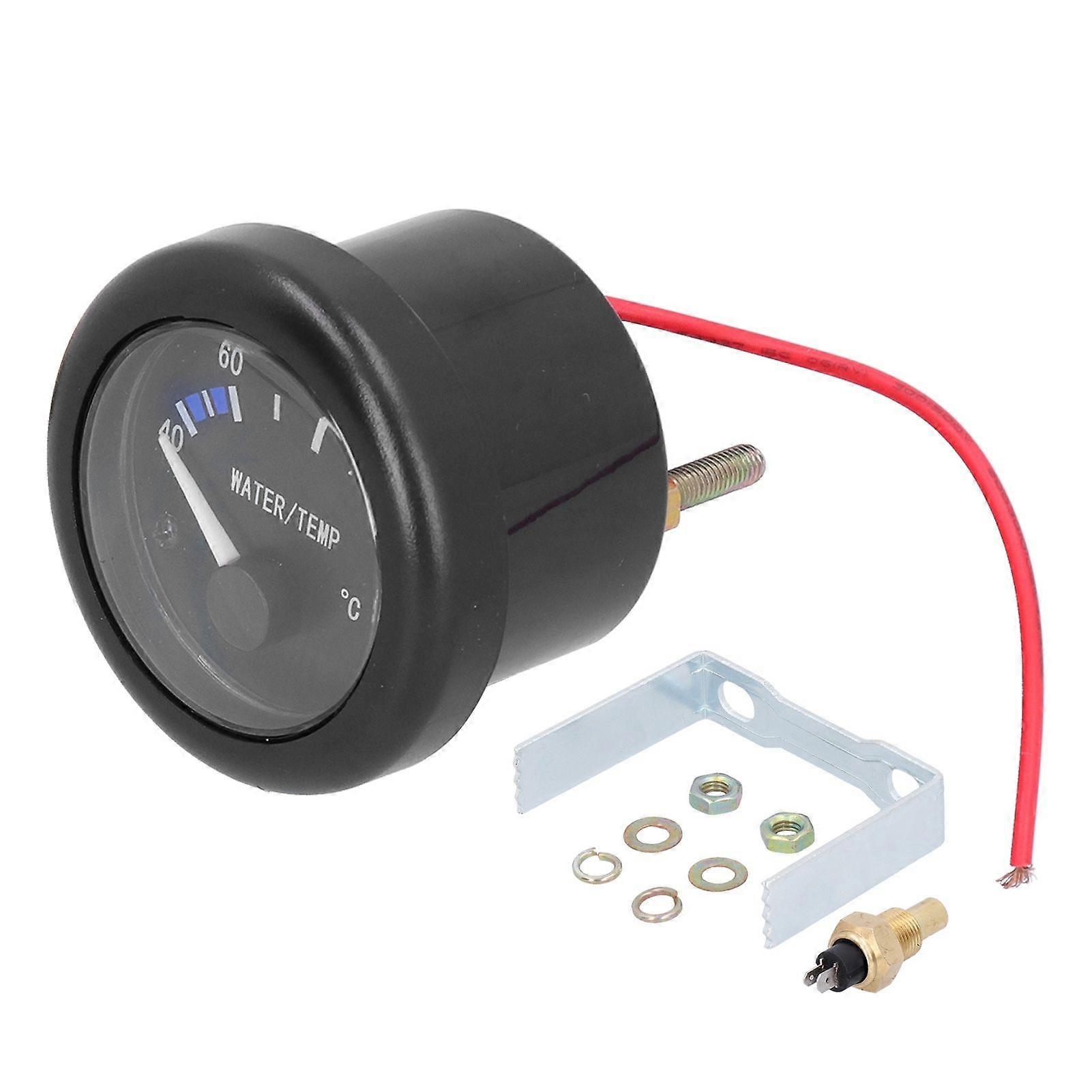 Marine Water Temperature Gauge 40120 LED Backlight with Alarm Sensor Indicator Light 12V
