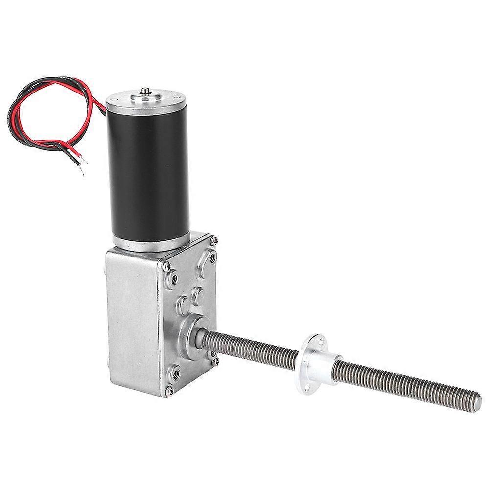 Motor Worm Gearbox High Torsion 8mm Screw Shaft with Flange for Electric WindowReduction Ratio 100
