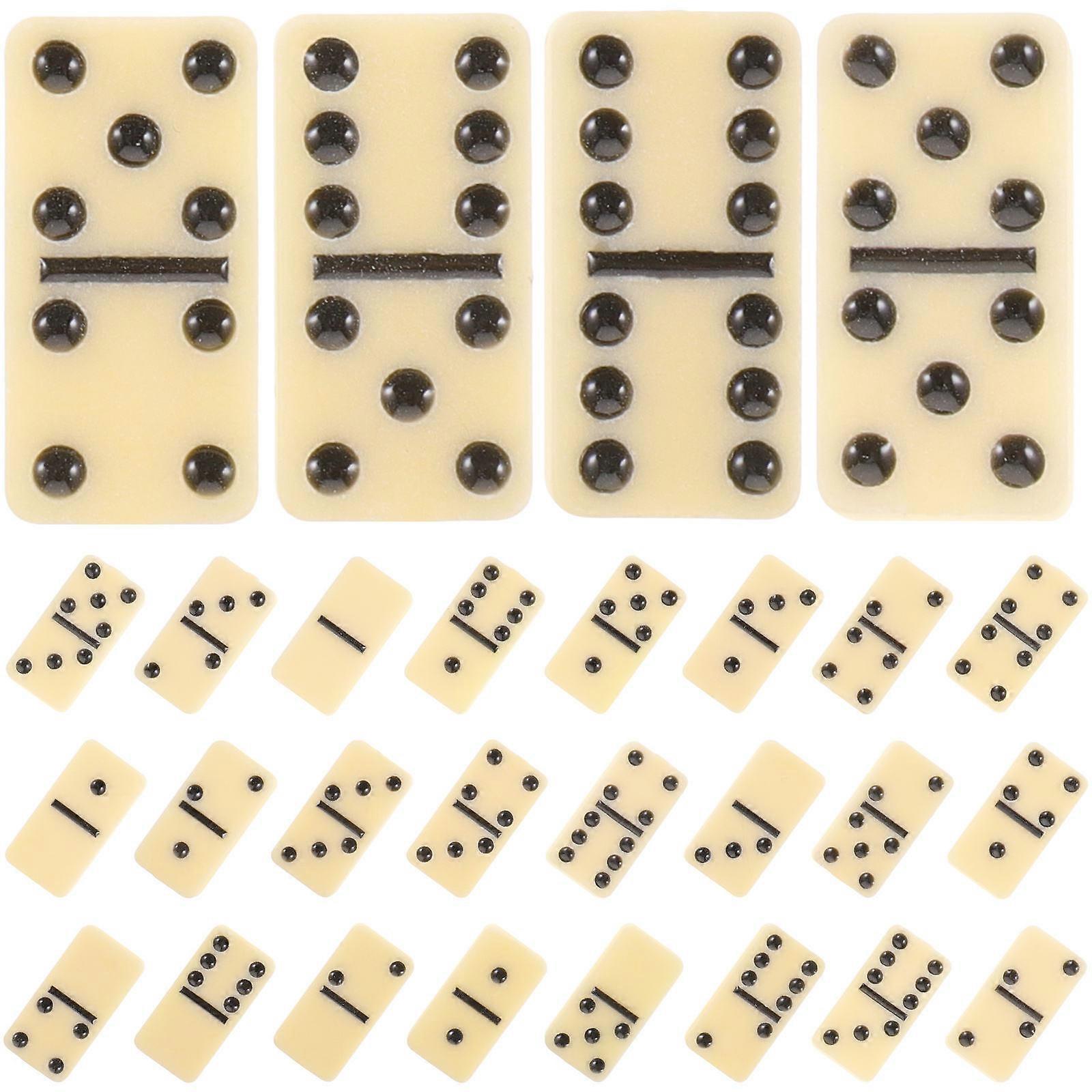 Dominoes Set Domino Block for Adults Play 1Set Durable Material