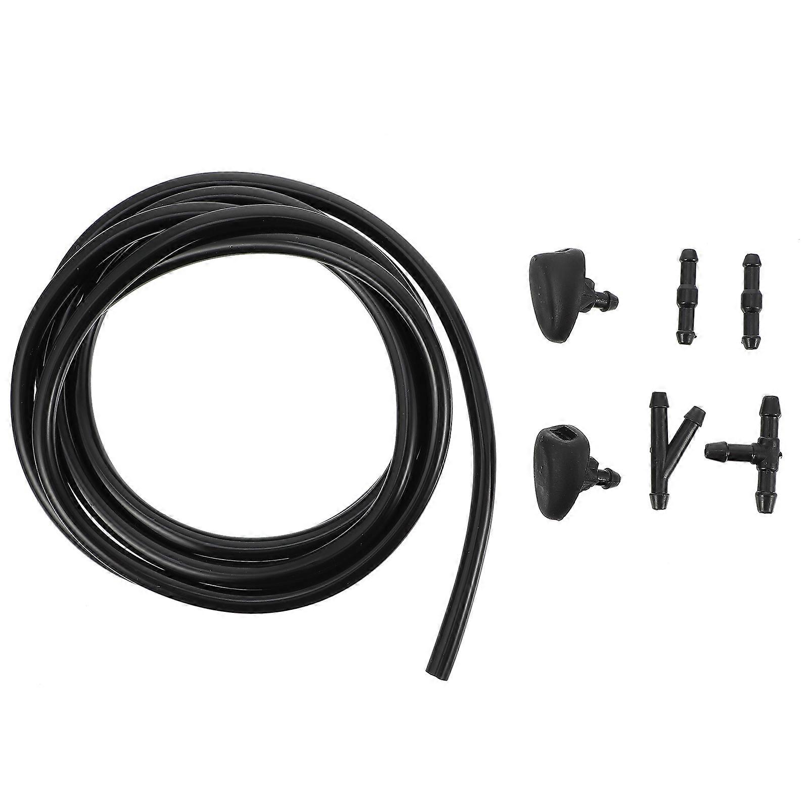Front Windscreen Wiper Nozzle Windshield Cleaning Nozzle Kit Windshield Maintenance Car Accessories 200.00x0.60x0.60cm Premium Quality 2 Sets