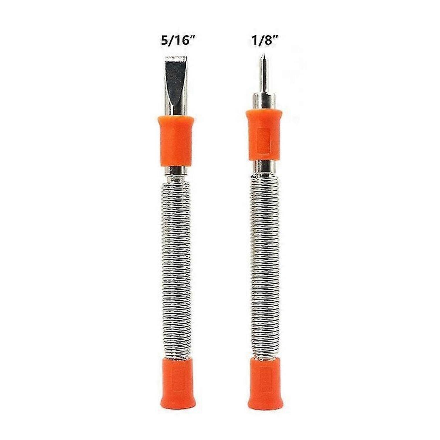2Pc Spring Tool 5/16-Inch Chisel&1/8-Inch Center Punch Set for Wood