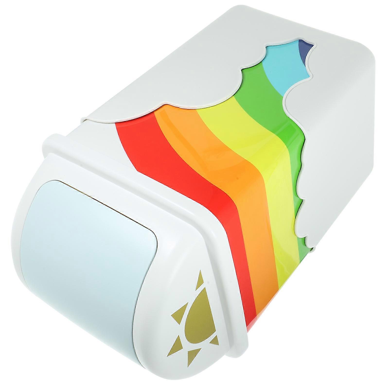 Rotating Touchless Trash Can Plastic Garbage Can for Home Use