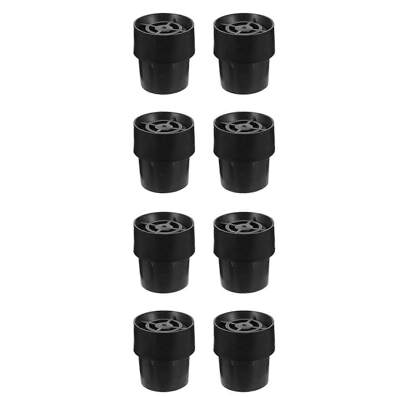 Trampoline Pads Replacement Professional Trampoline Feet Caps for Indoor Play and Home Use Made of Latex Black with Wear-Resistant Feature 8Pcs