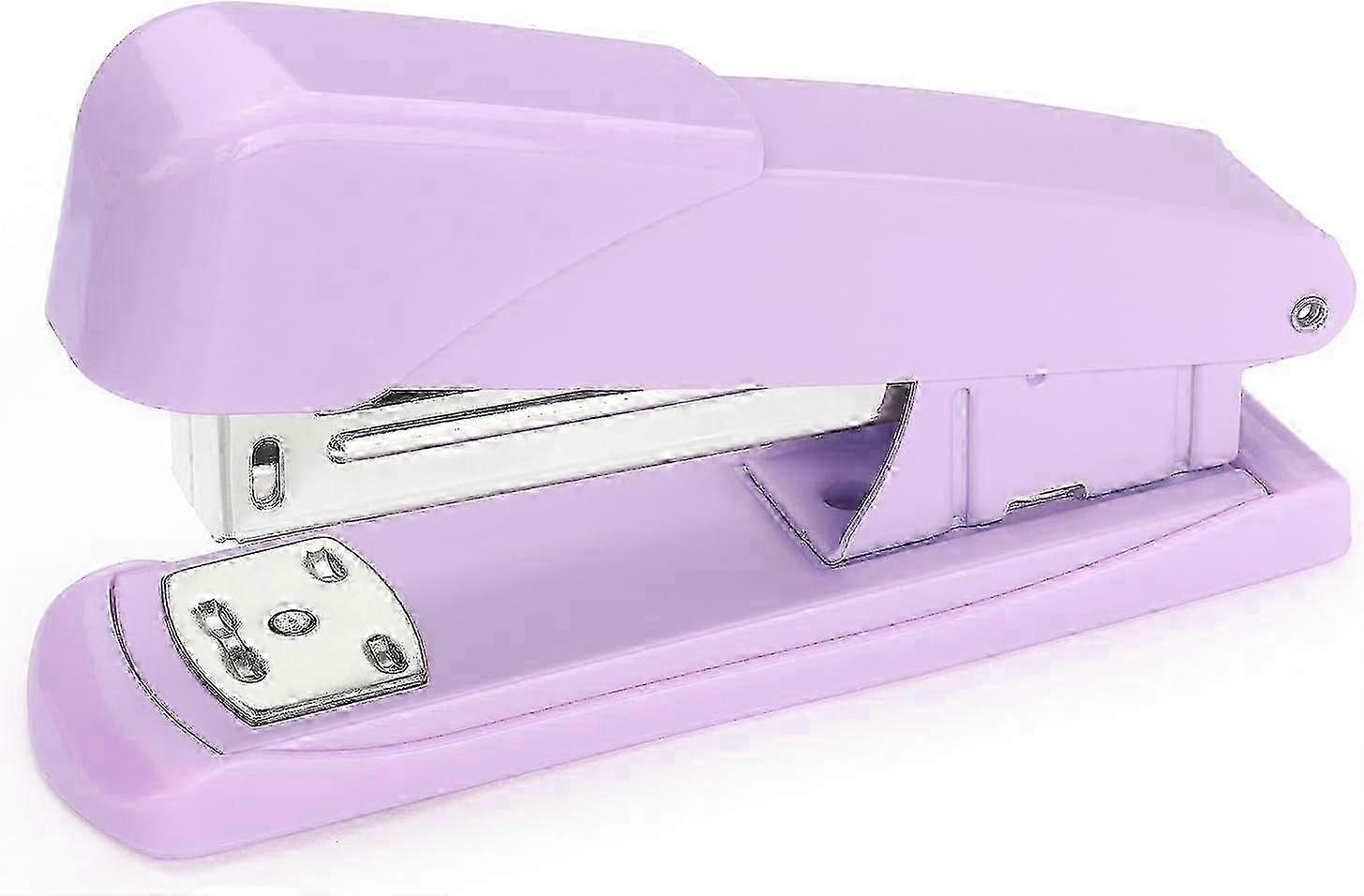 Purple Desktop Stapler for Efficient Office Paperwork and Document Organisation