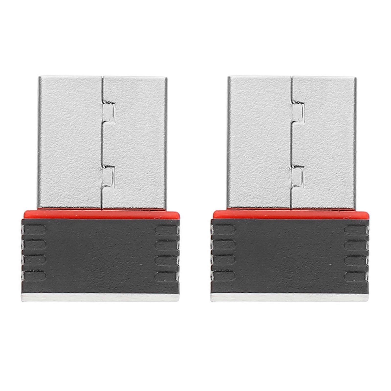 2PCS USB WiFi Network Adapter 150M Black Suitable For General Users Offering Fast Data Transmission And Strong Functionality