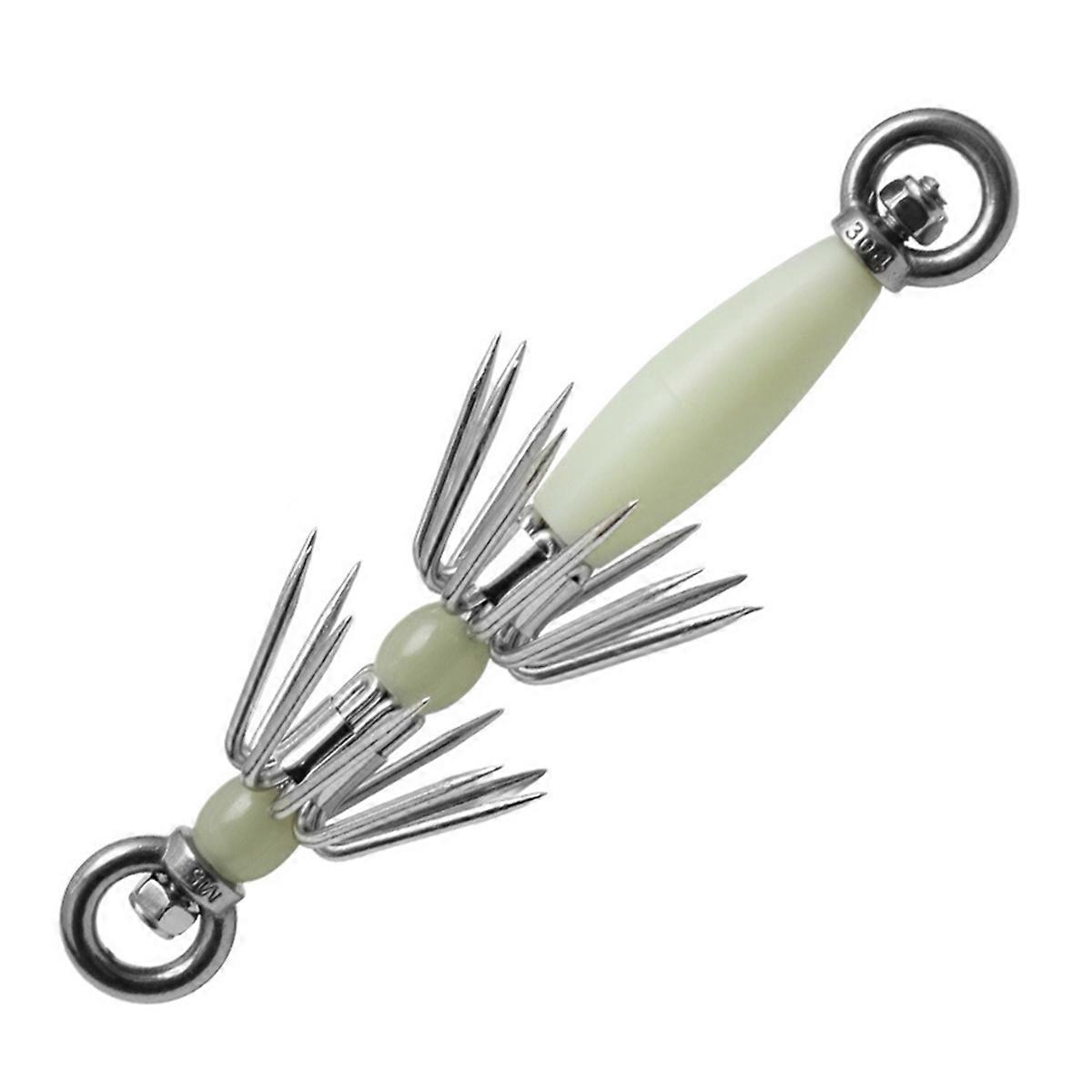 Bait Hook Fixture Hook Fishing Luminous Umbrella Hook White