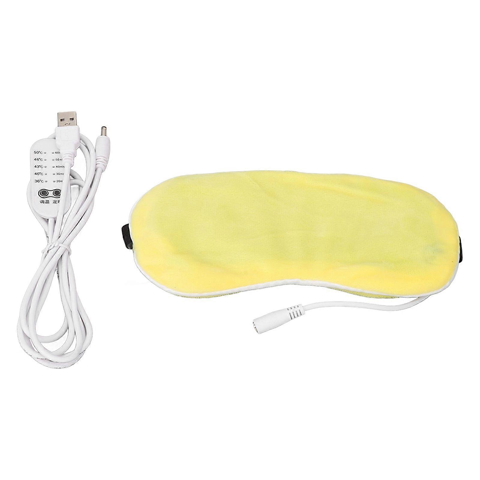 Heating Blindfold USB Hot Compress Adjustable Nourish Eyes 5 Gear Blindfold for Sleeping