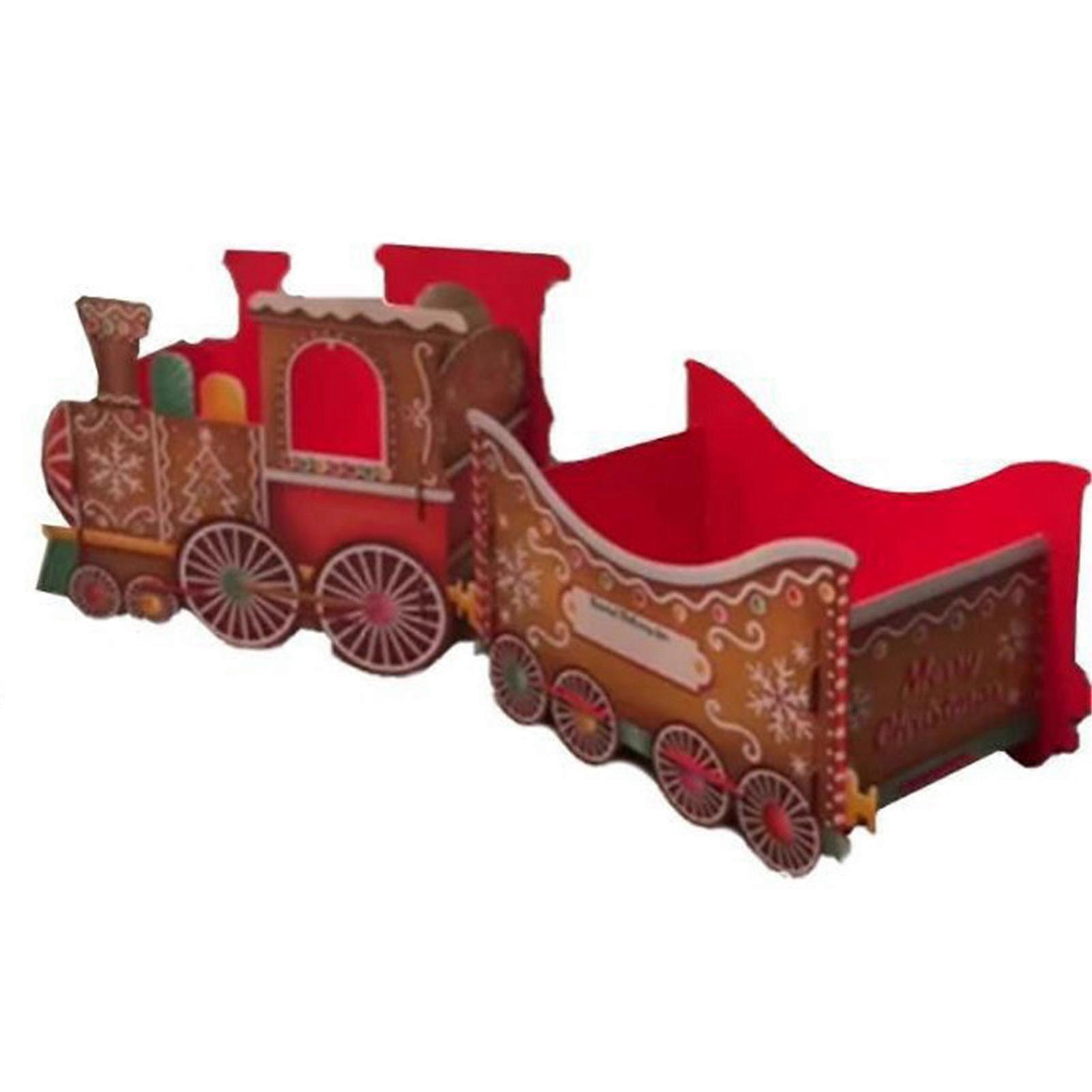 Cardboard Xmas Presents Trains Colorful Cardboard Xmas Boxes for Presents for Holiday Party Surprise