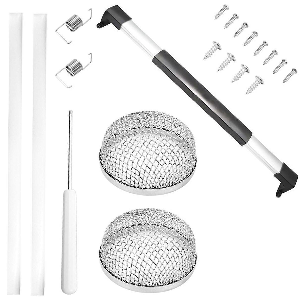 RV Screen Door Crossbar Handle+RV Furnace Vent Screen Kit, for RV Motorhome, , Travel Trailer
