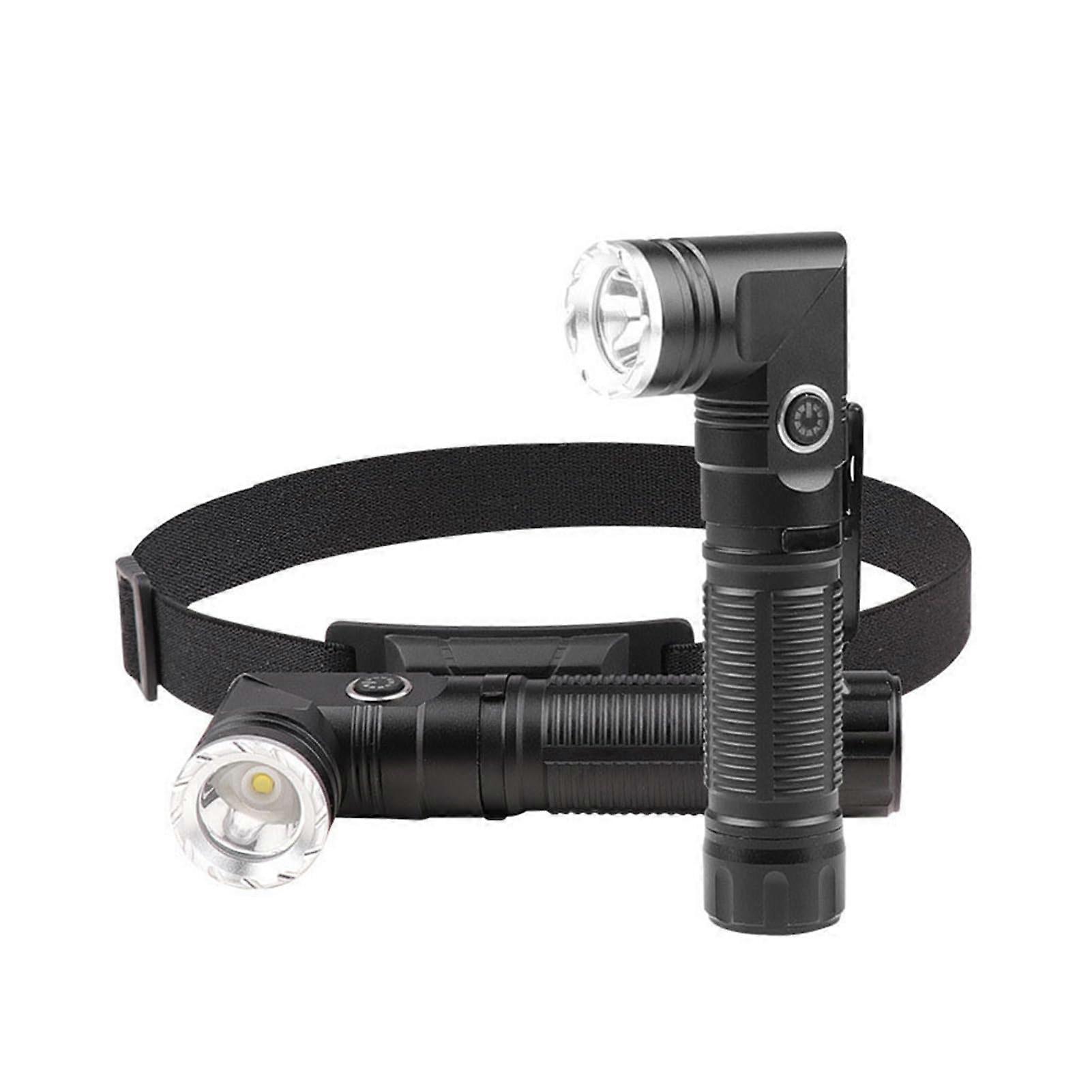 Rechargeable LED Flashlight With Magnetic Fishing Light Waterproof ABS Battery Included LED Beads