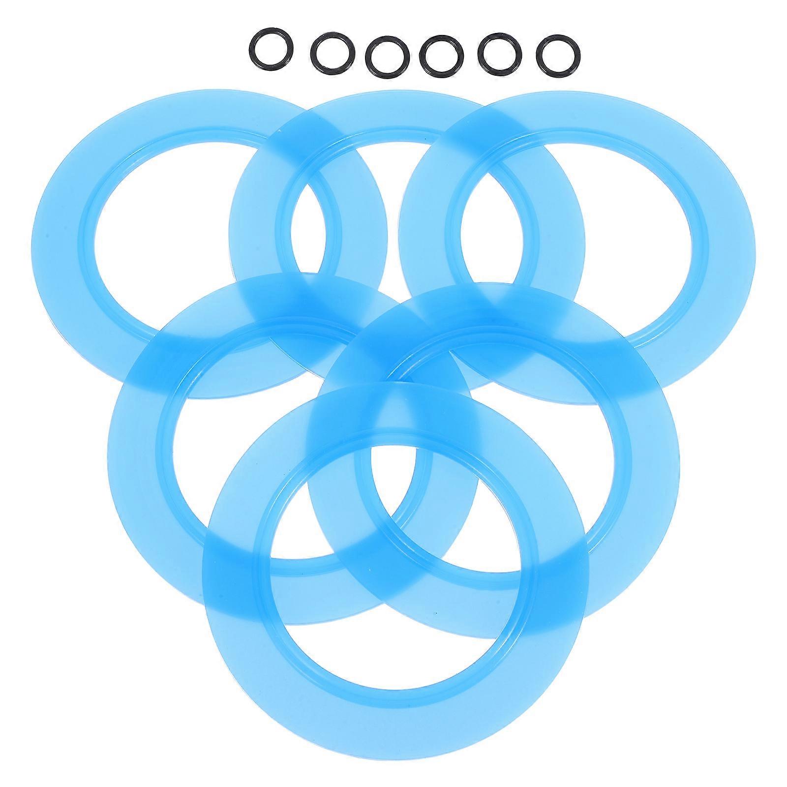 Blue Silicone Toilet Flush Valve Seal Replacement Leakproof Seal Ring 24Pairs