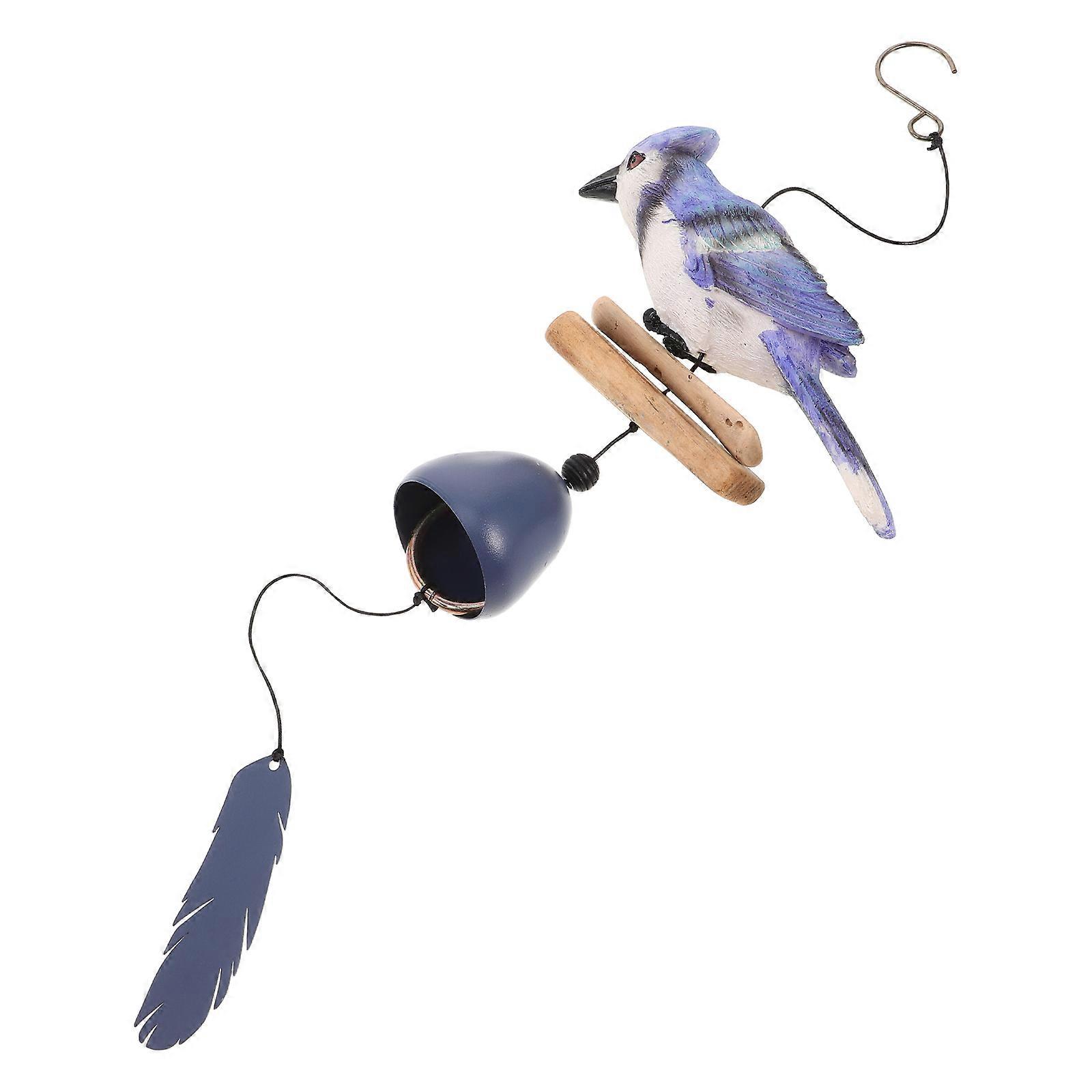 Bell Hanging Decoration 3Pcs Blue Outdoor Wind Chime Set