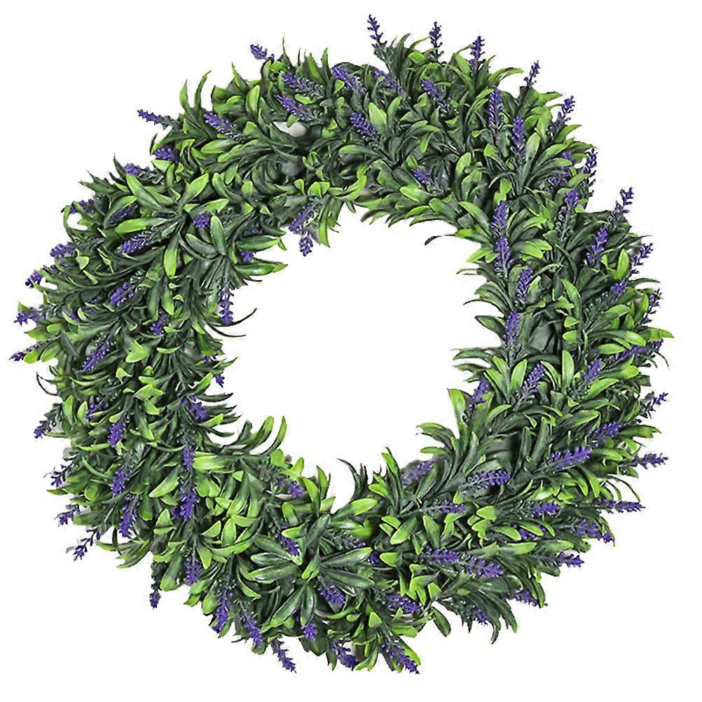 Wall Hanging Lavender Wreath Decorative Garland for Decor 2Pcs Artificial