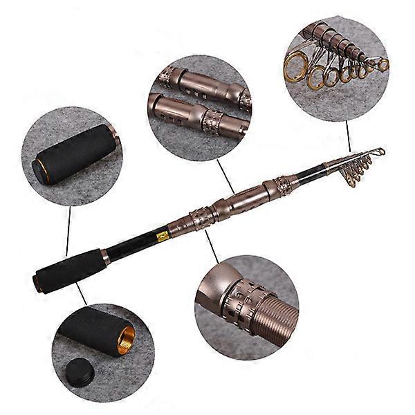 Telescopic Fishing Pole Retractable for Fishing Use 2.4m Portable Tackle