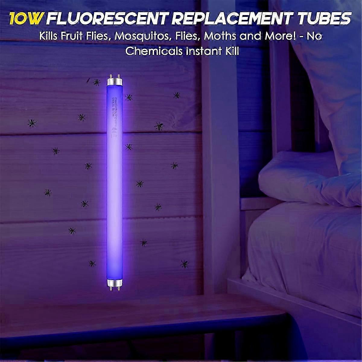 13Inch F10W T8 Bug Zapper Replacement Light Bulbs Pack - 10W for 20W Bug Zapper Use
