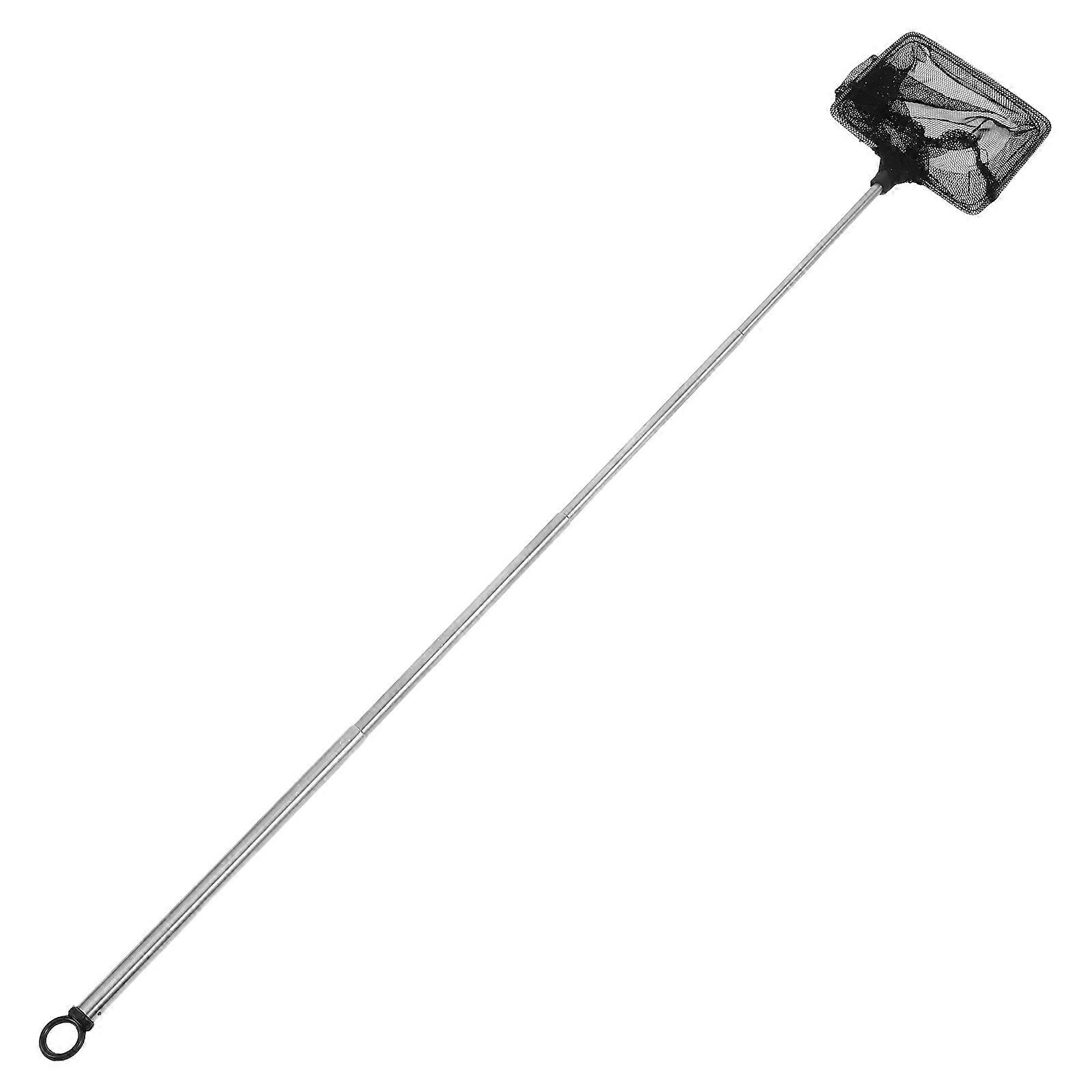 Telescopic Fish Net for Aquarium Maintenance 2Pcs Stainless Steel Mesh
