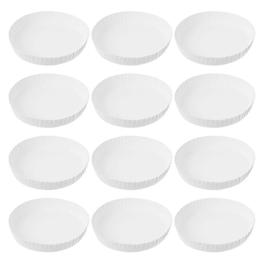 Cup Protective Cover Disposable Cup Lids Paper Cup Covers For Drinks White 8.50X8.50X1.70cm Protect Drinks 50Pack