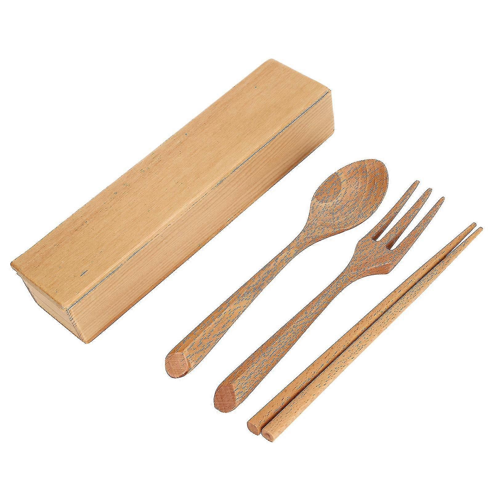 2025 Compact Dining Utensils: Reusable Bamboo Utensil Set, Portable And Durable For Everyday Use, Perfect Eco-Friendly Solution For Office, Home, Camp