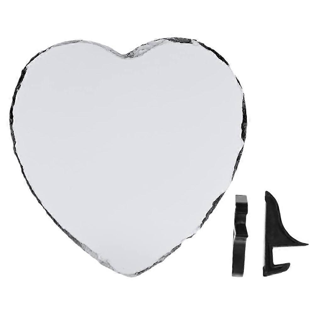 Transparent Photo Frame Heart Shape for Decoration 2Pcs Set