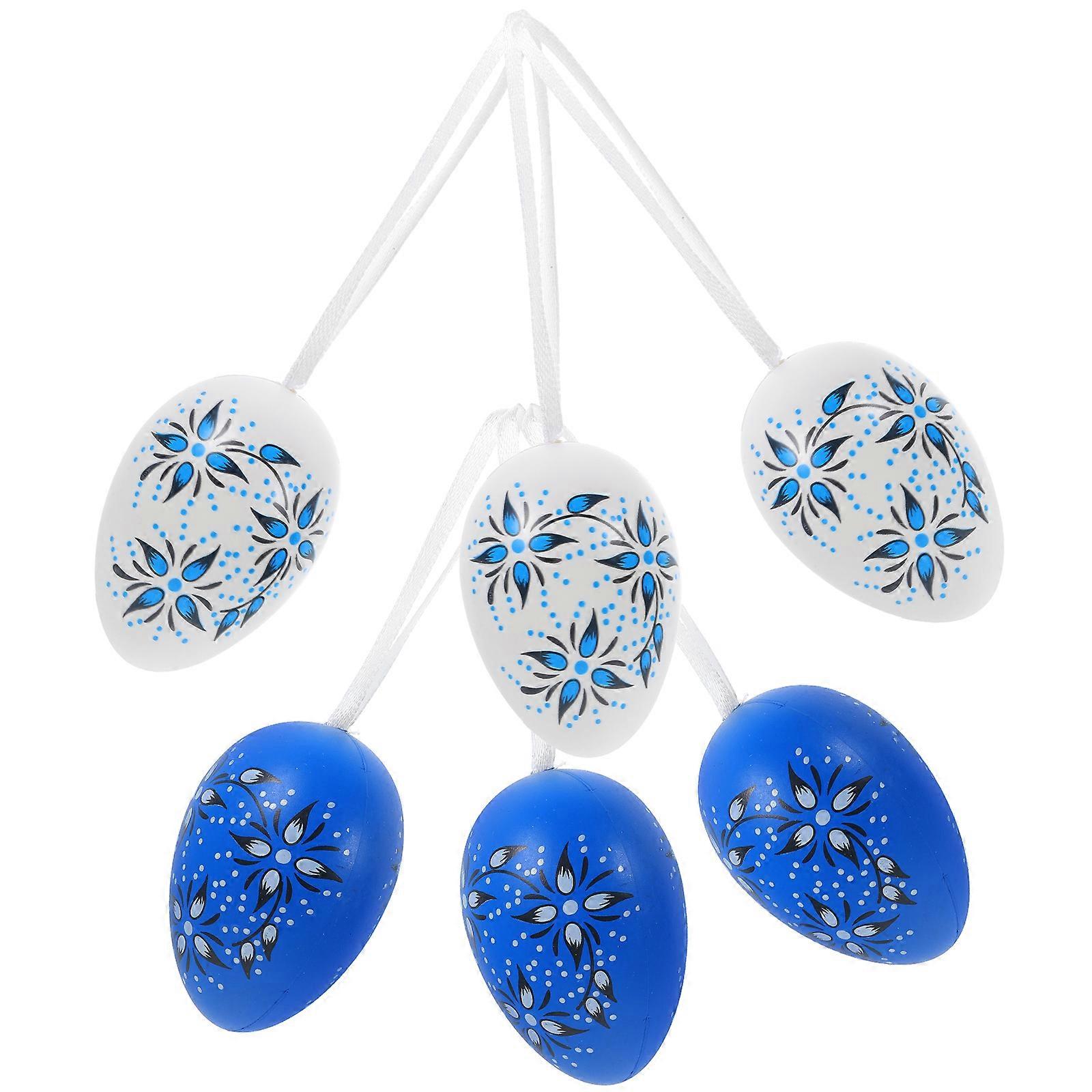 Hanging Easter Decorations 30 Pcs Delicate Workmanship For Easter Party Tree Decor Egg-shaped Plastic Eggs