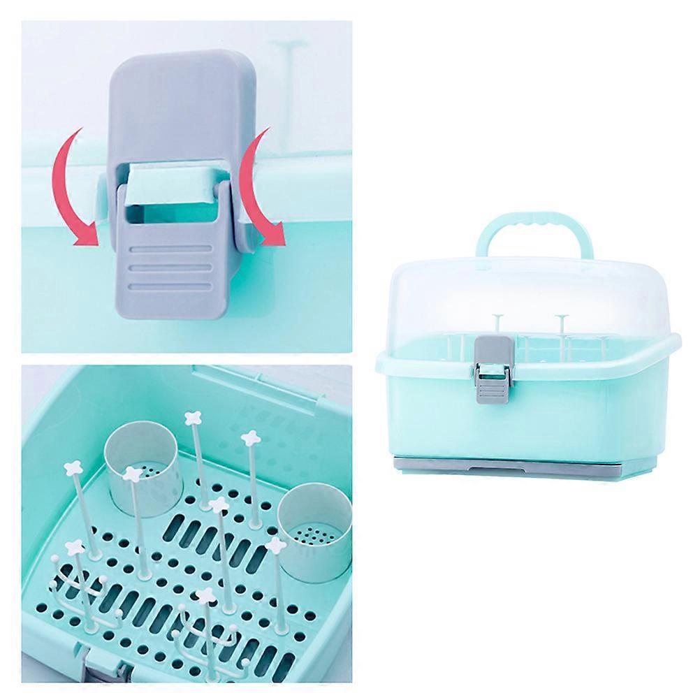 Baby Bottle Case Large Capacity Milk Bottle Storage Box Green