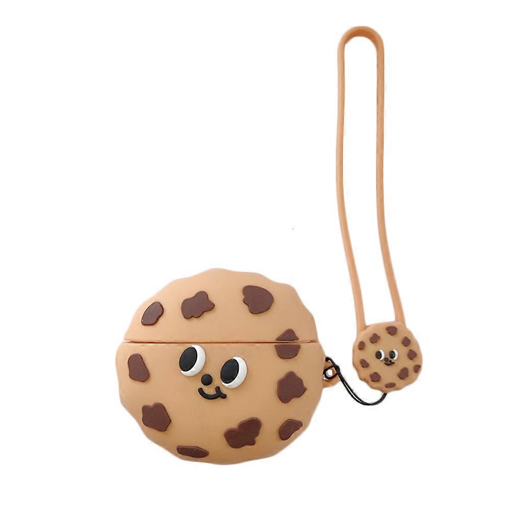 Wireless Headset Case Cookie Design Protective Shell with 2Pcs Covers