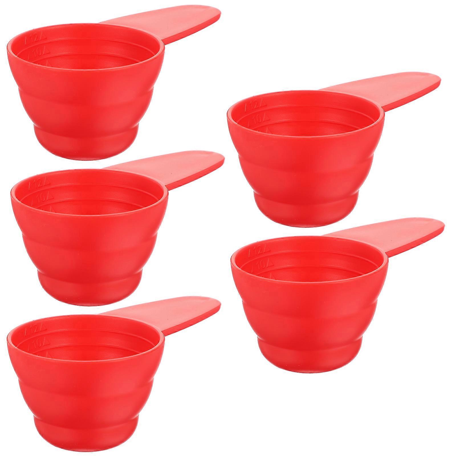Plastic Measuring Spoon Scale Design for Coffee Bar Sleek Handle .50X5.30X4.00CM Precise Weighing 5Pcs