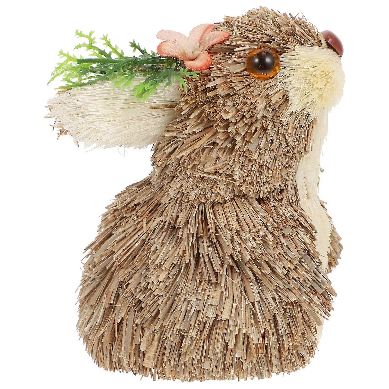 Small Rabbit Decor Lovely Rabbit Figurine for Decoration 3Pcs Set