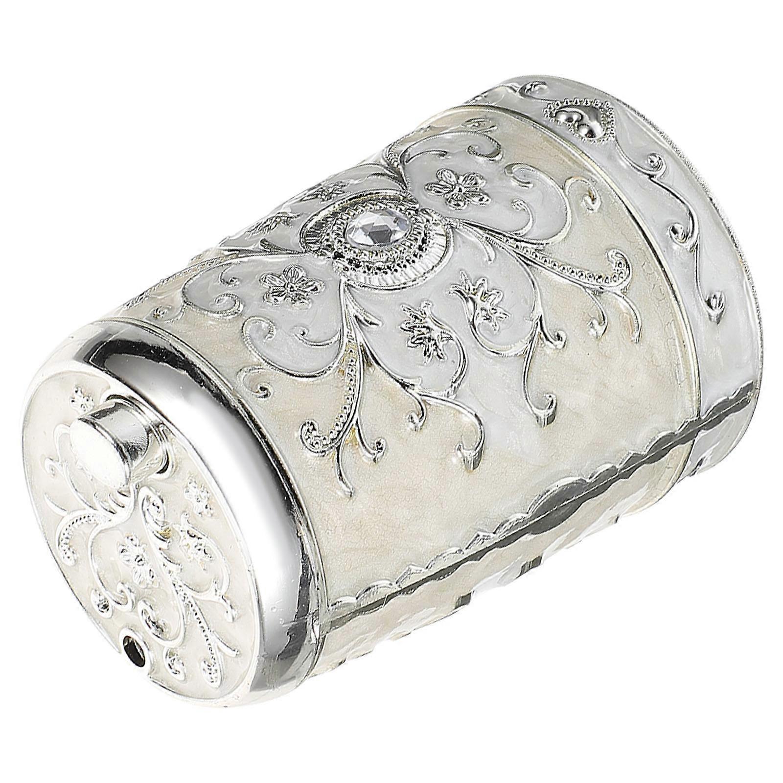 Beige Vintage Toothpick Holder for Storage Use 2Pcs Automatic Dispenser