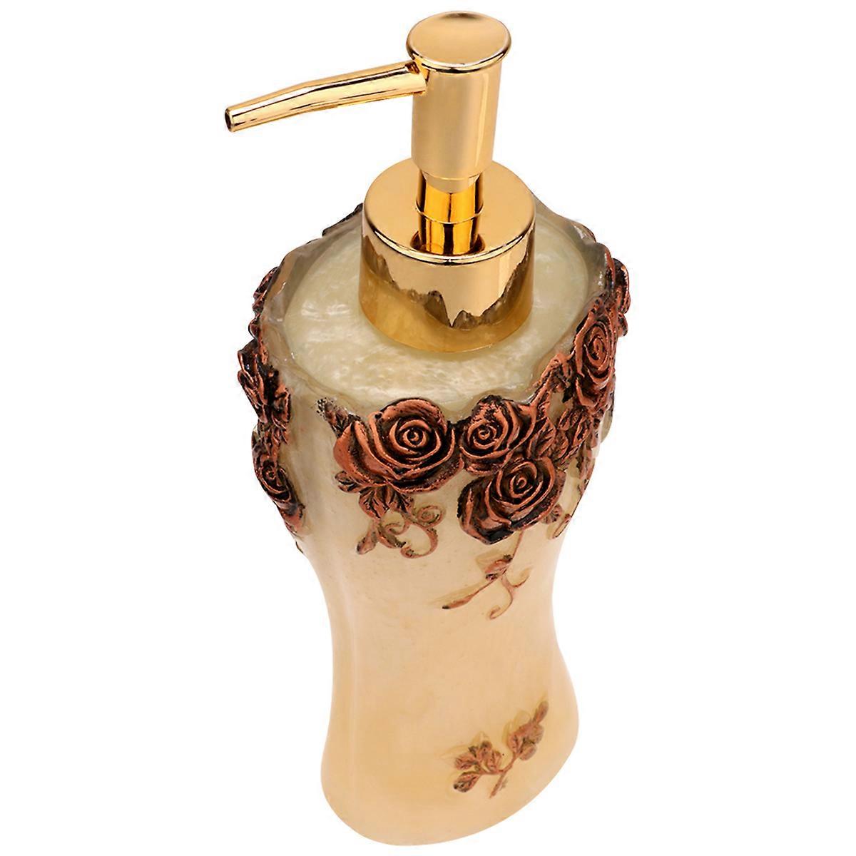 European Style Dispenser Bottle Empty Pump Bottle for Shampoo 2Pcs