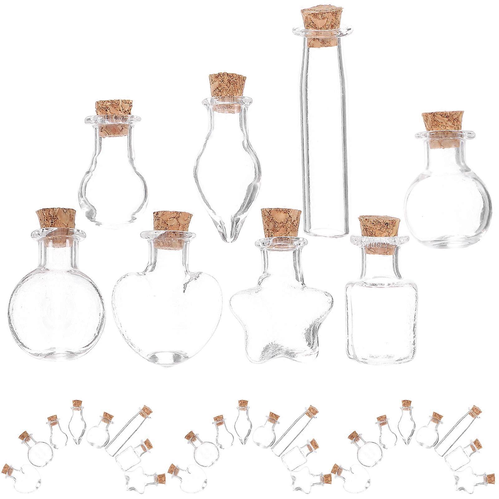 Mini Glass with for Storage Use 192Pcs Assorted Color Vials