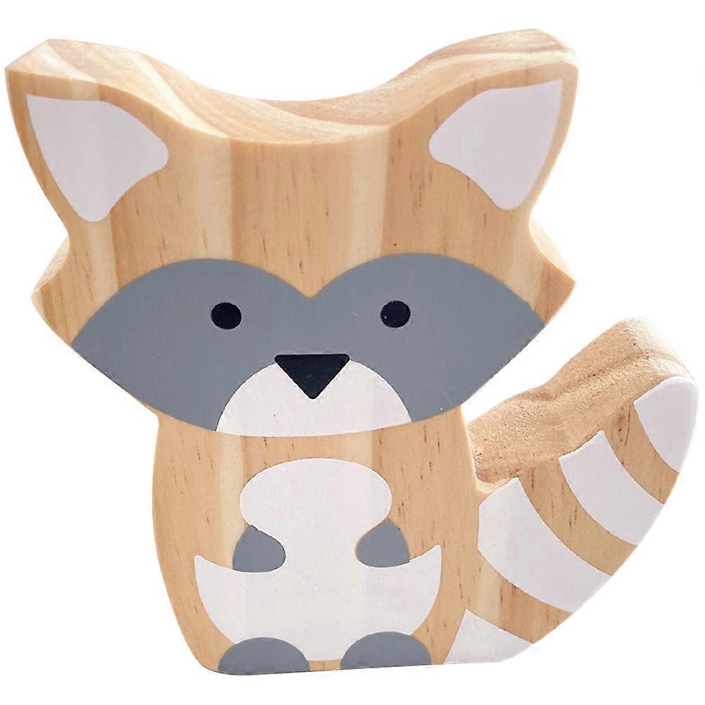 Animal Figurine Fox Shape Desktop Decor For Photography Props 13X10X2.5CM 1Pack