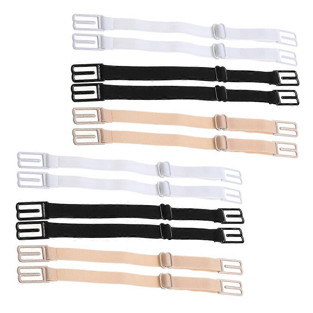 Bra Straps Elastic Adjustable for Bra Use 24Pairs Assorted Color