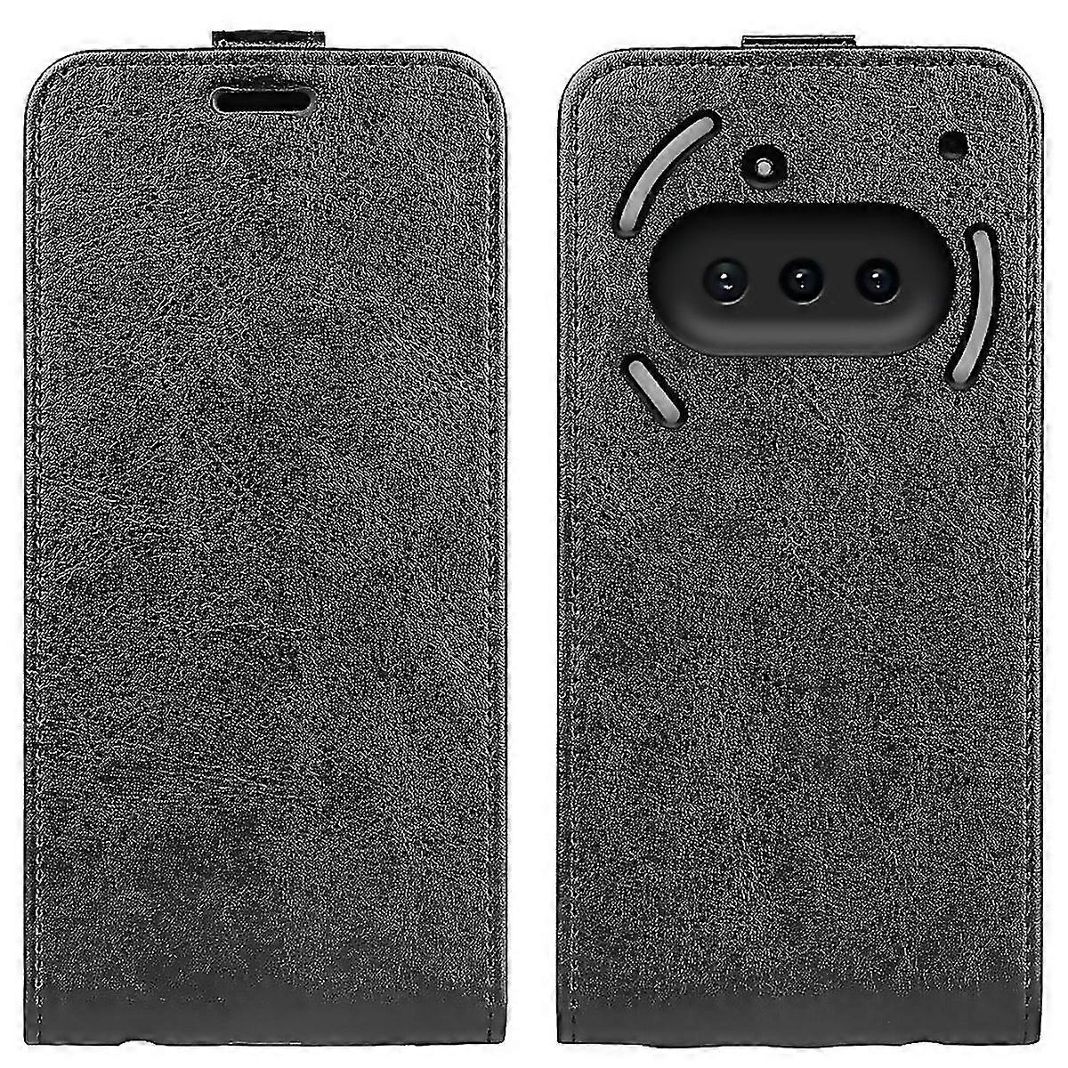 For R64 Texture Single Vertical Flip Leather Phone