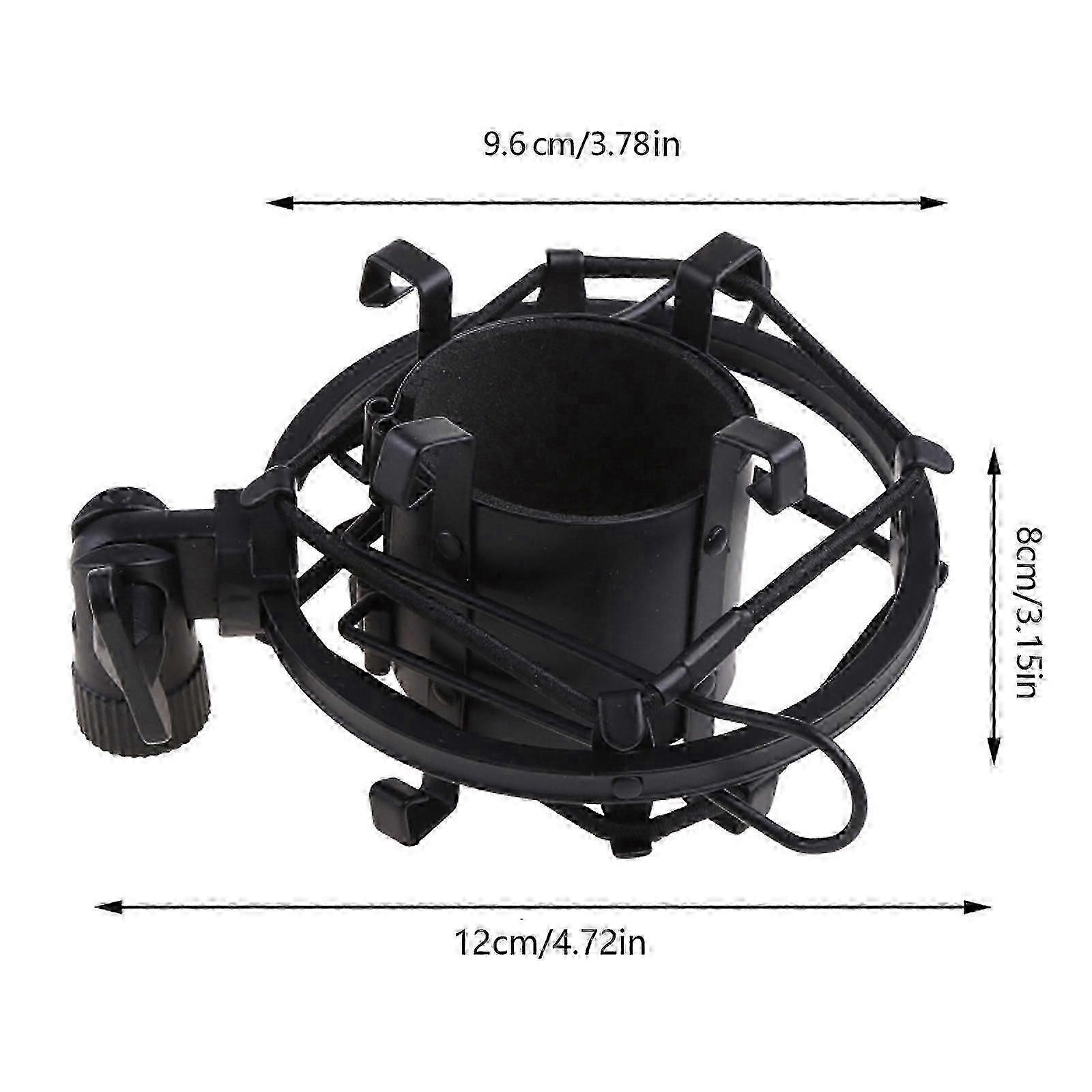 Universal Microphone Shock Mount Adjustable Clip Holder Stand Recording Bracket