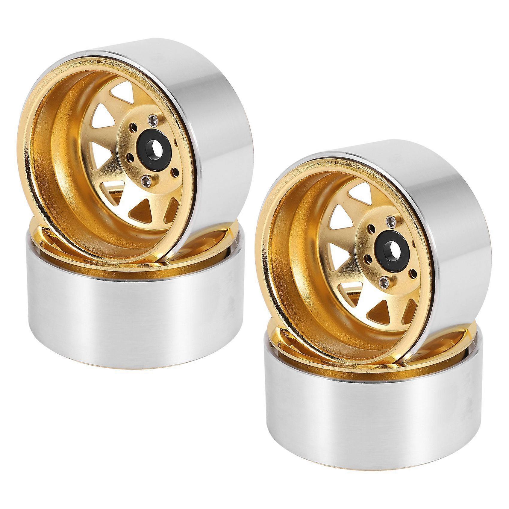 4PCS 1.9 Beadlock Wheel Hub Rim for 1/10 RC Crawler Axial SCX10