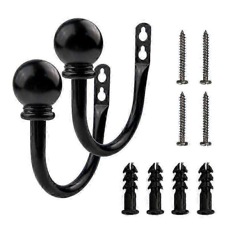 2pcs 11mm U Type Curtain Tiebacks Drapery Holdbacks Simple Vintage Style