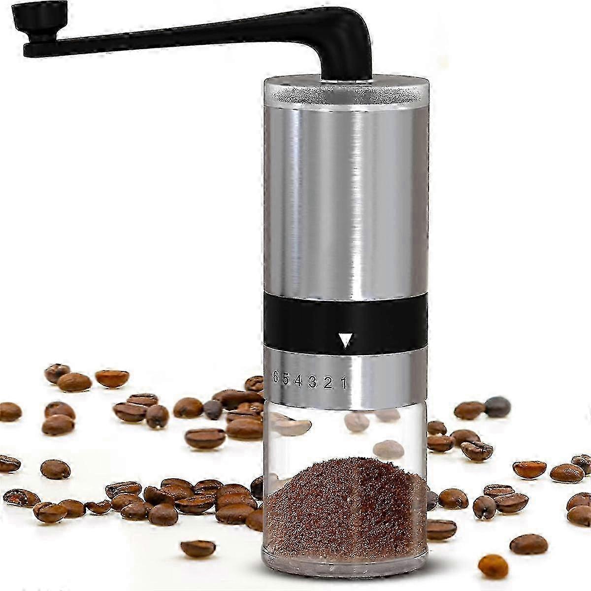 Adjustable Manual Coffee Bean Grinder with Conical Burr for Espresso 26s