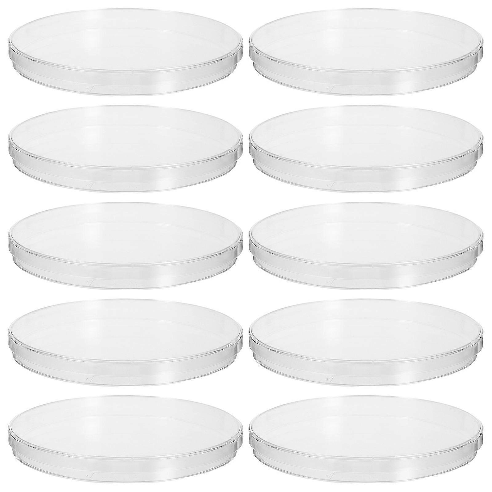 Assorted Color Plastic Petri Dish for Storage 10Pcs Pack