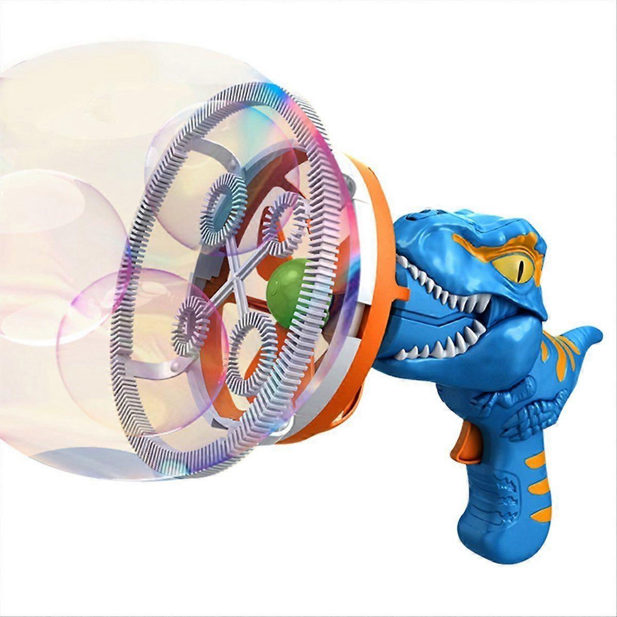 Electric Dinosaur Bubble Machine Bubble Dinosaur Pool Toys Blue