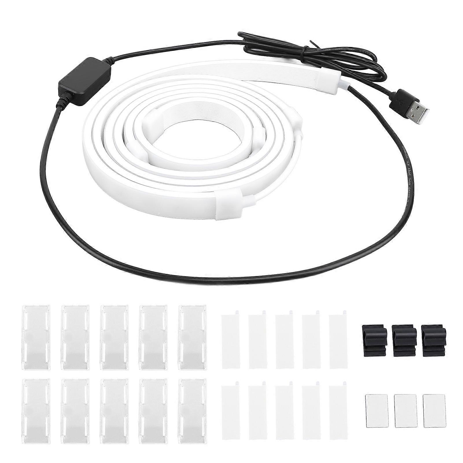 RGB LED Strip Light for 49in Computer Screen Sync Backlight USB Easy Install Gaming