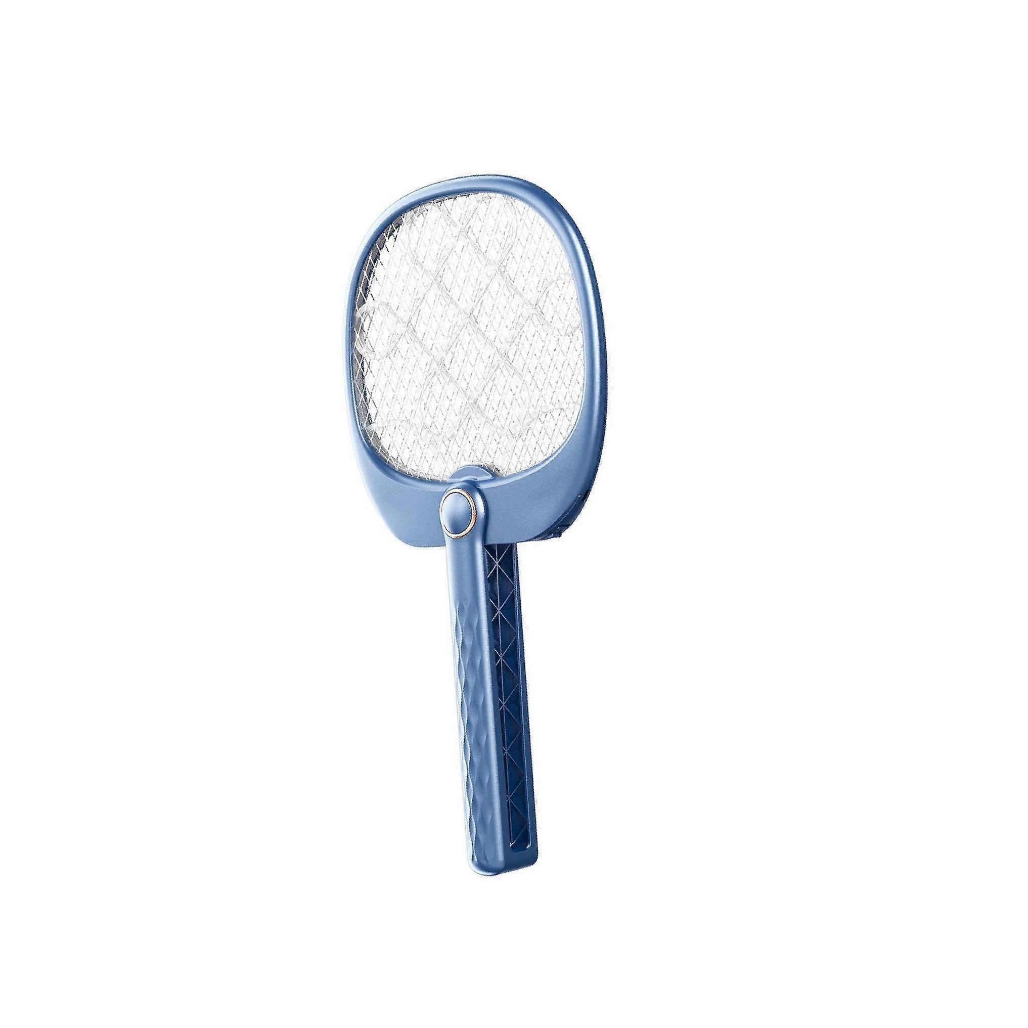 Fly for Killer Racket Swatter Bug for Zapper with 3 Layer Mesh USB Rechargeable Blue