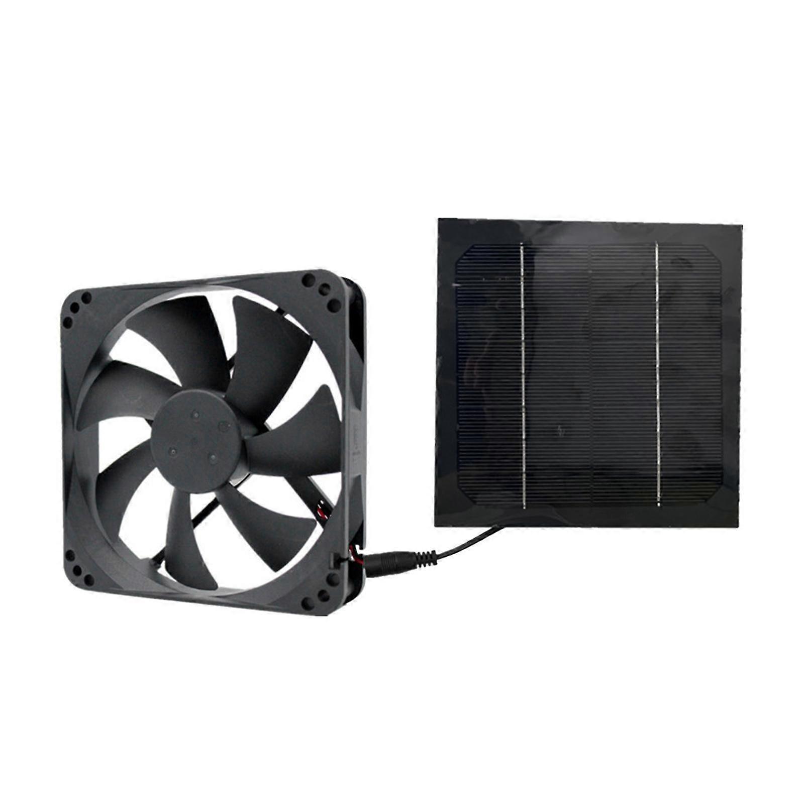 Solar Panel Powered Fan Mini For Greenhouse Pet/Dog Chicken House