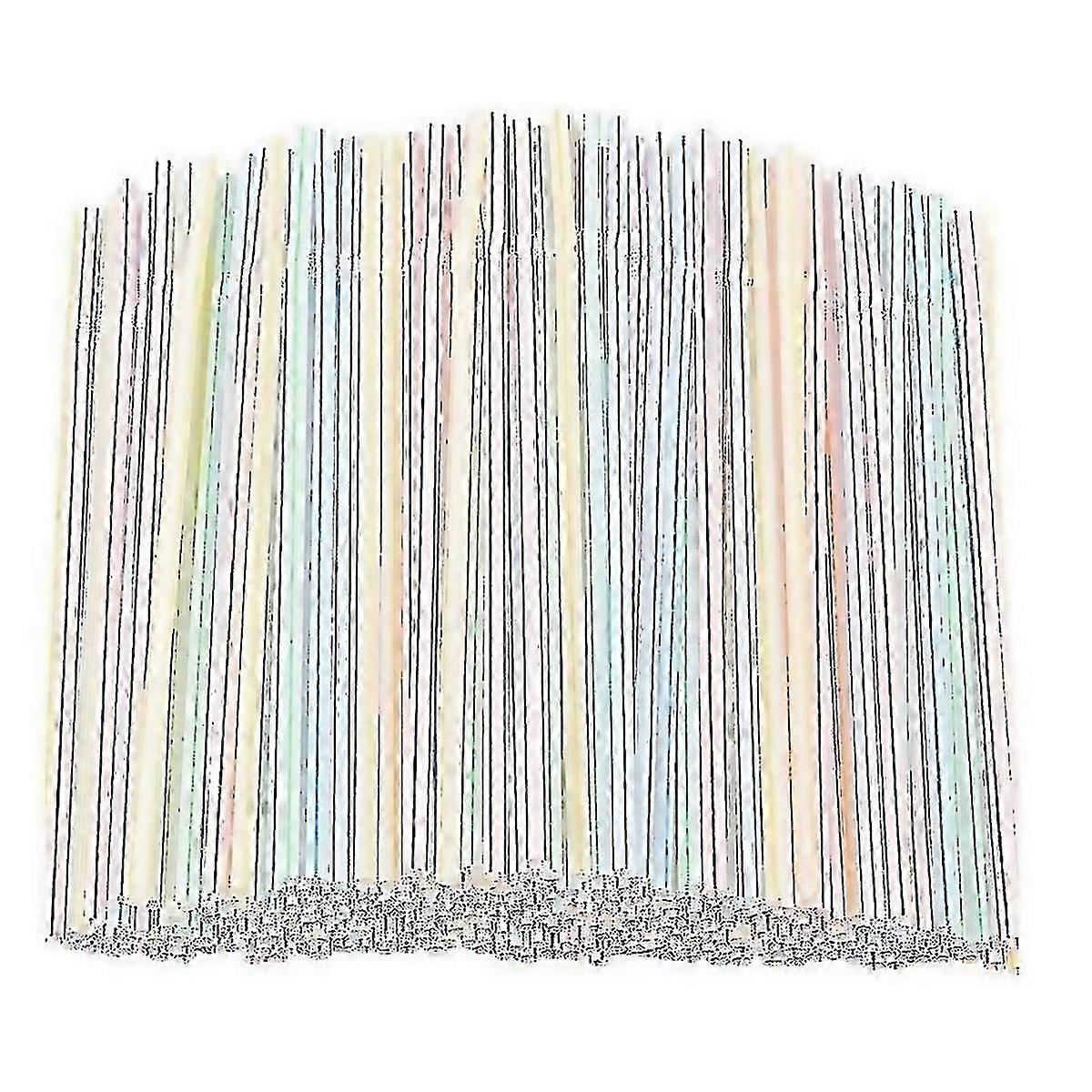 For Plastic Drinking Straws 8 Inches Long Multicolored Striped Bedable