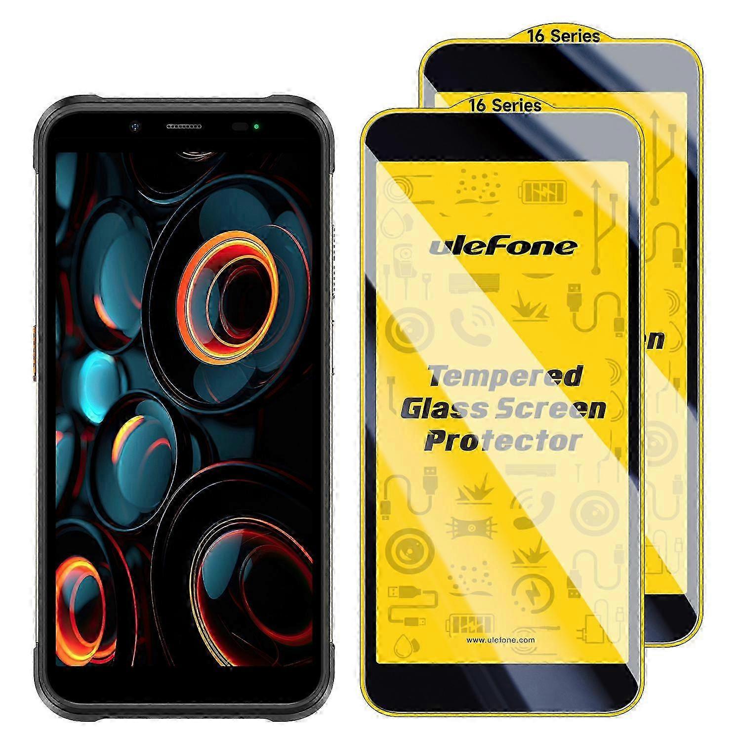 Neu: 2er-Pack Ulefone 9H HD Anti-Fingerprint Displayschutzfolie aus gehärtetem Glas