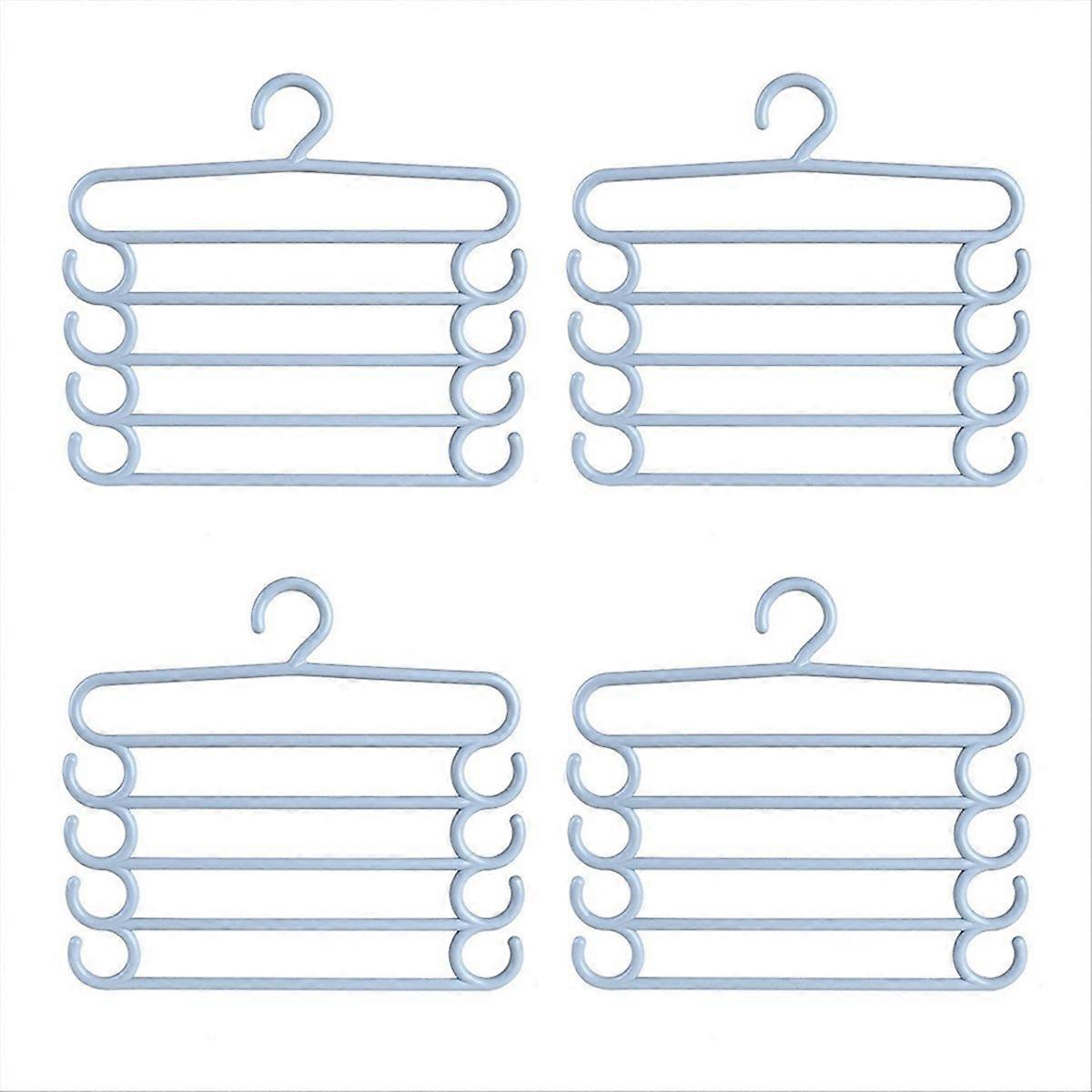 Pants Rack Multifunctional Household Saving Space Clothes 5 Layers D